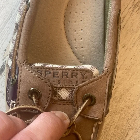 Genuine Sperry Angel Fish Boat Shoes Women's Tan and Brown Loafers - Picture 3 of 16